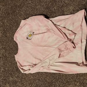 A-Lab Better Days Pink & White Tie Dye long sleeve